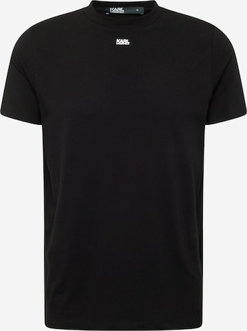 T-Shirt Karl Lagerfeld en noir : devant