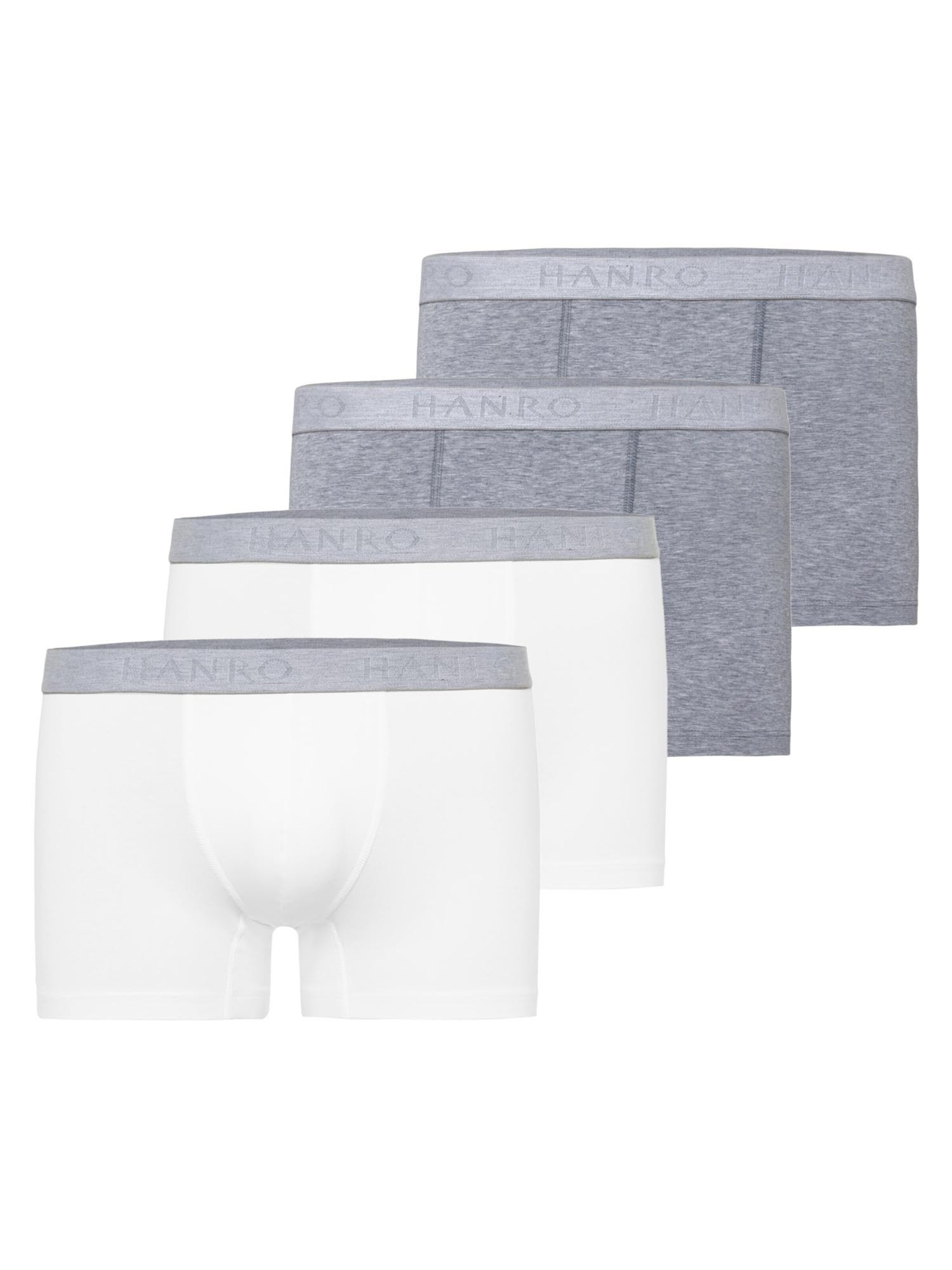 Hanro Boxershorts 'Cotton Essentials'‌‌‌‌‌ in Grau: Vorderseite
