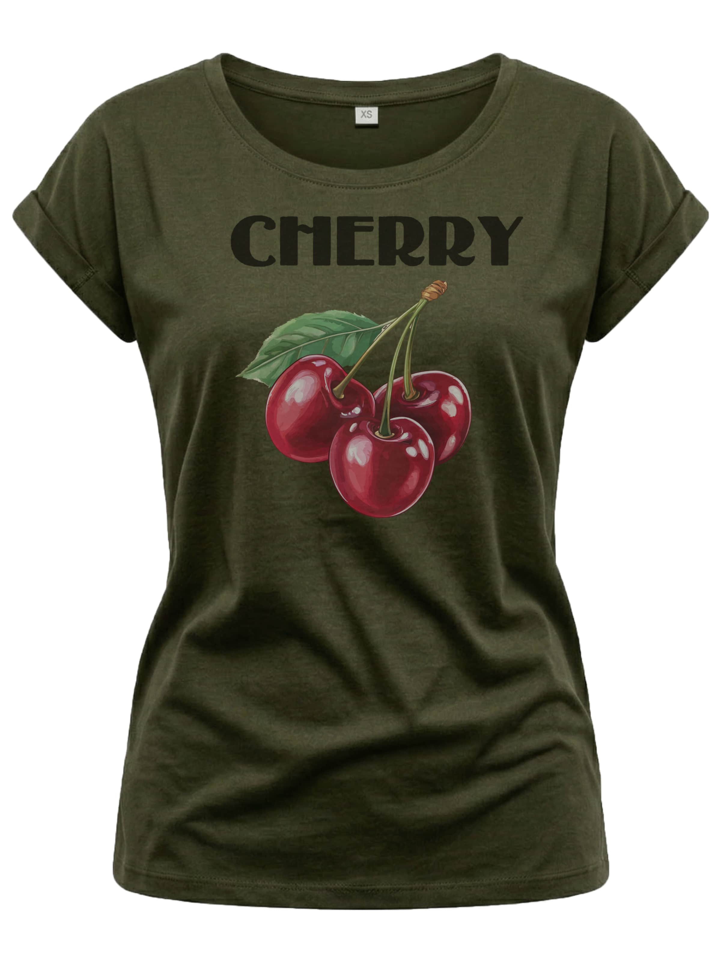 MAKAYA Shirt 'Cherry' in Green