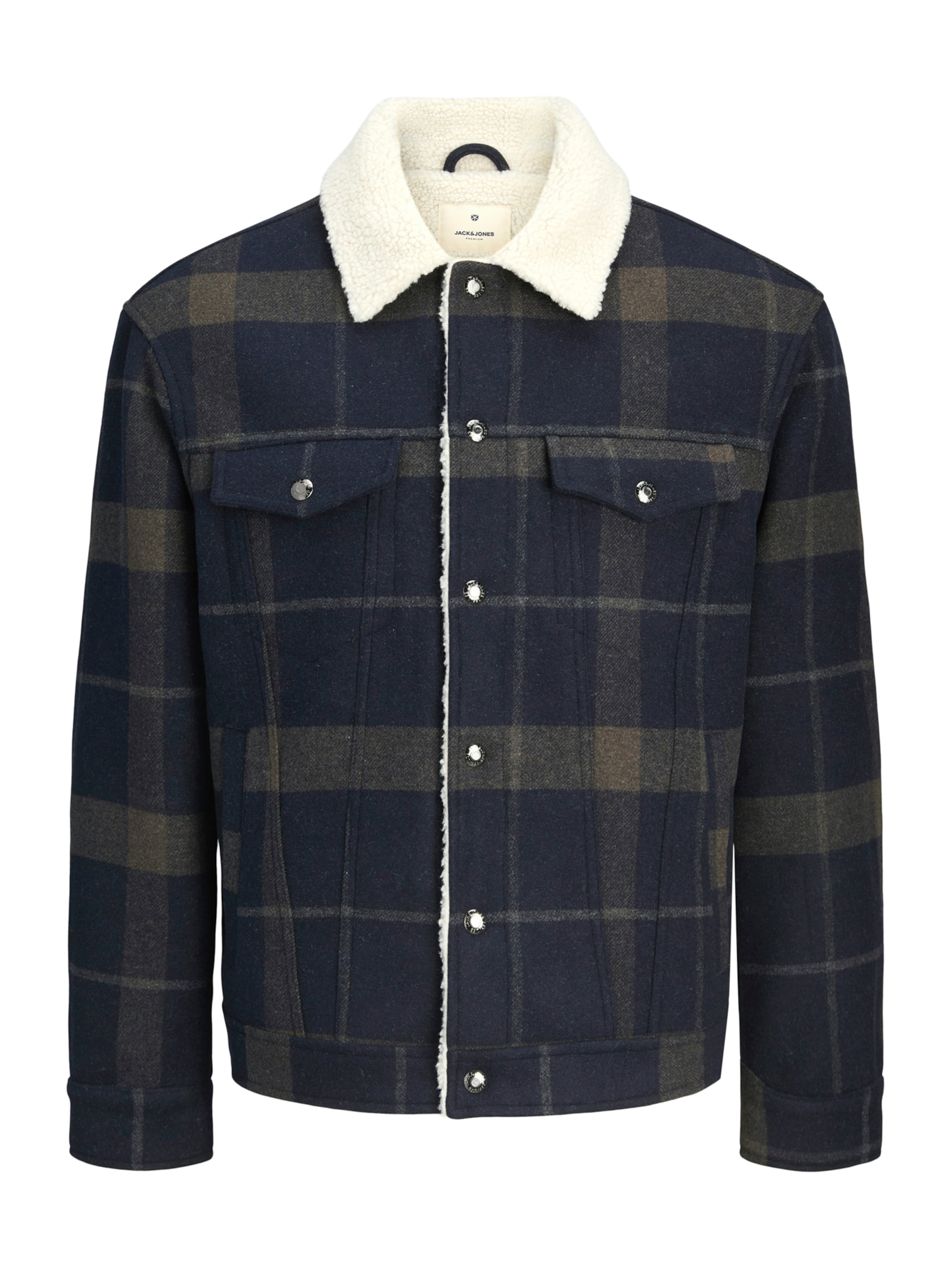 Jack & Jones Premium Přechodná bunda – modrá: přední strana