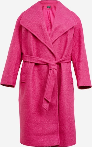 Dorothy Perkins Curve Between-Seasons Coat in Pink: front