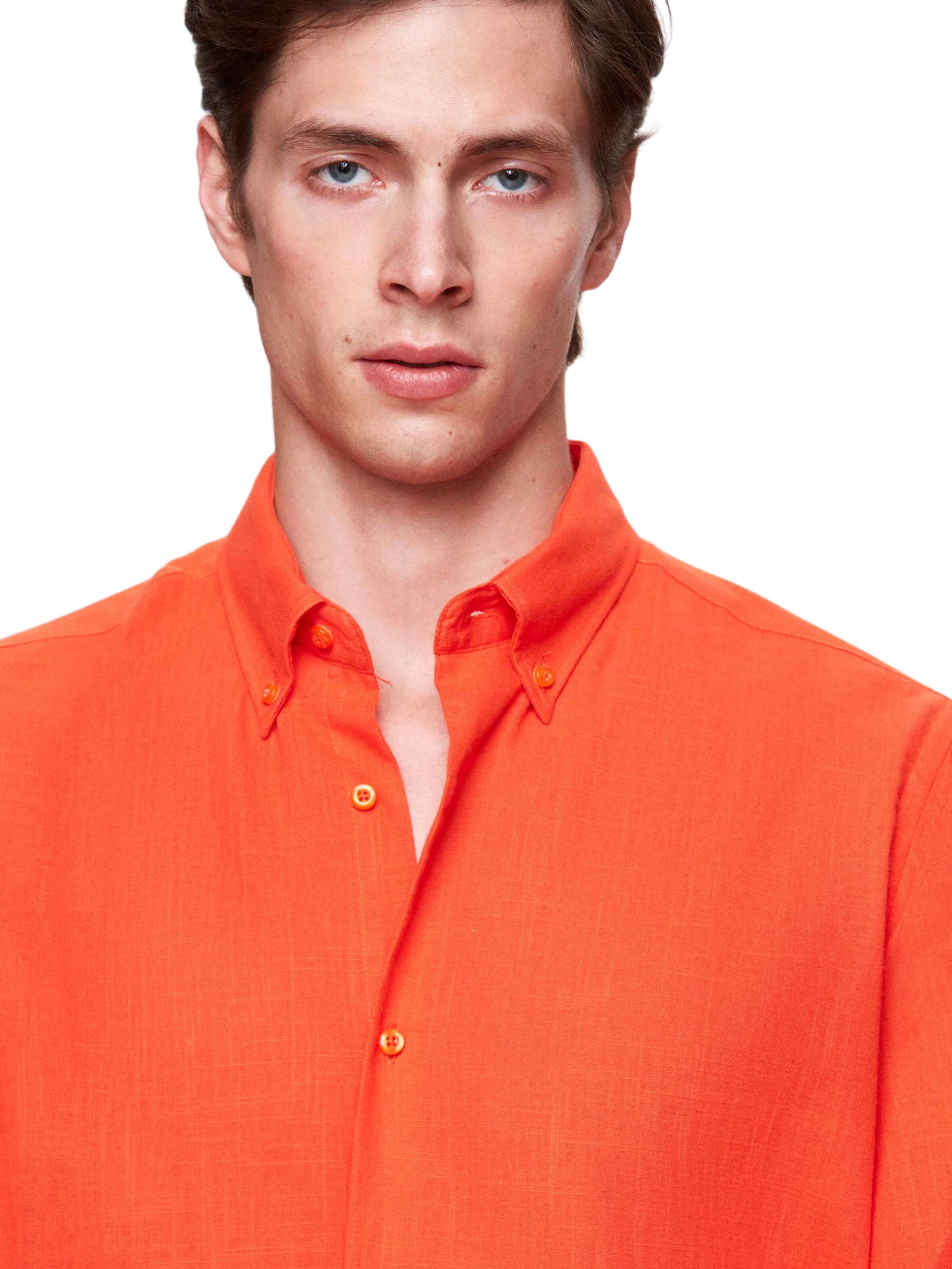 D’S Damat Regular fit Button Up Shirt in Orange