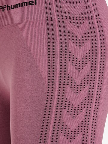 Hummel Skinny Sportbroek in Roze