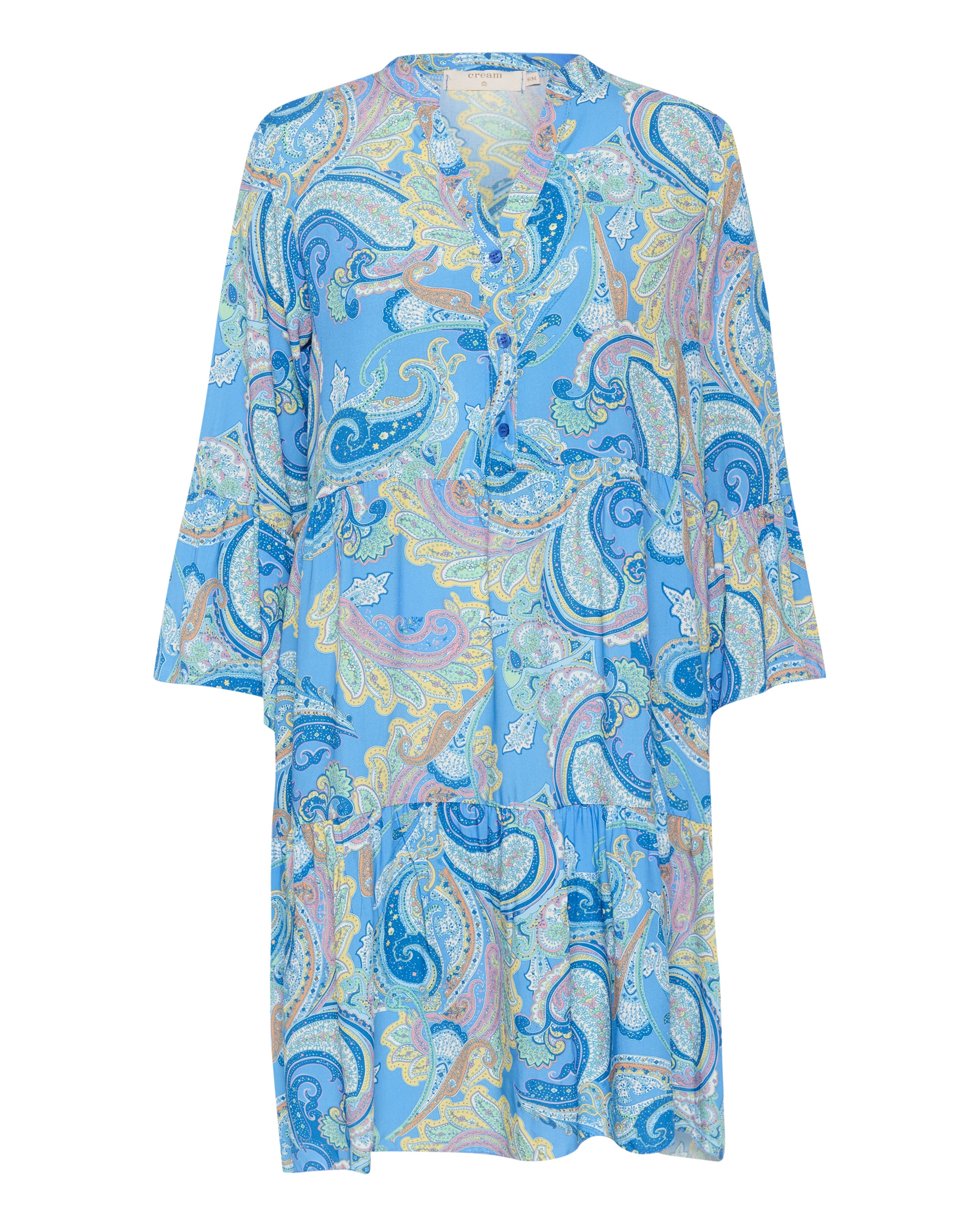 Cream Blusekjole i blå: forside