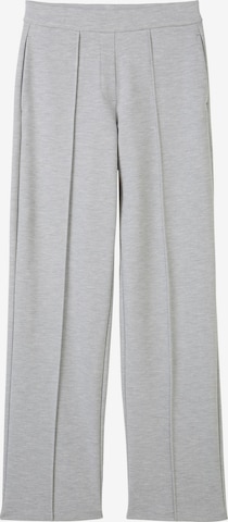 Loosefit Pantalon à plis TOM TAILOR en gris : devant