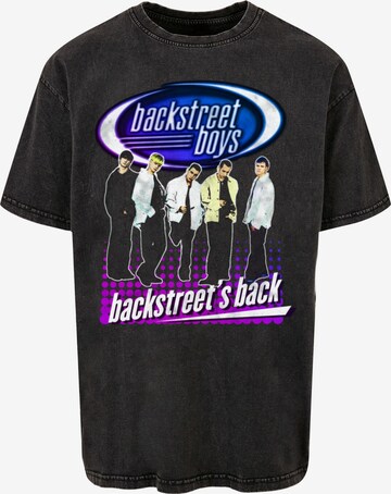 Merchcode Shirt 'Backstreet Boys - Backstreets Back' in Zwart: voorkant