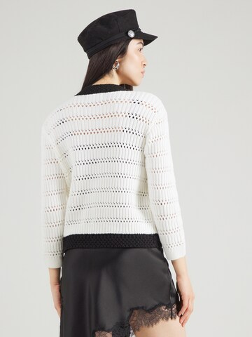 Derhy Плетена жилетка 'PIA GILET MAILLE' в бяло