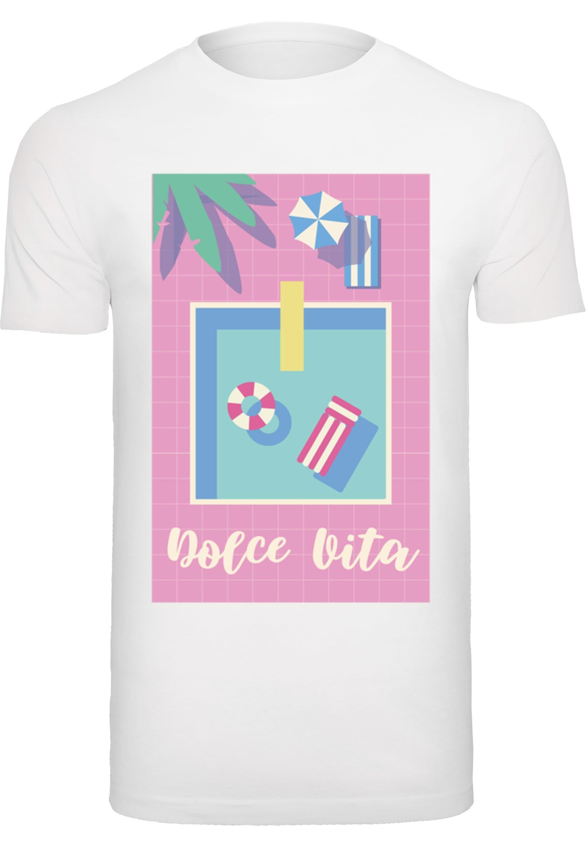T-Shirt 'Dolce Vita' Mister Tee en blanc : devant