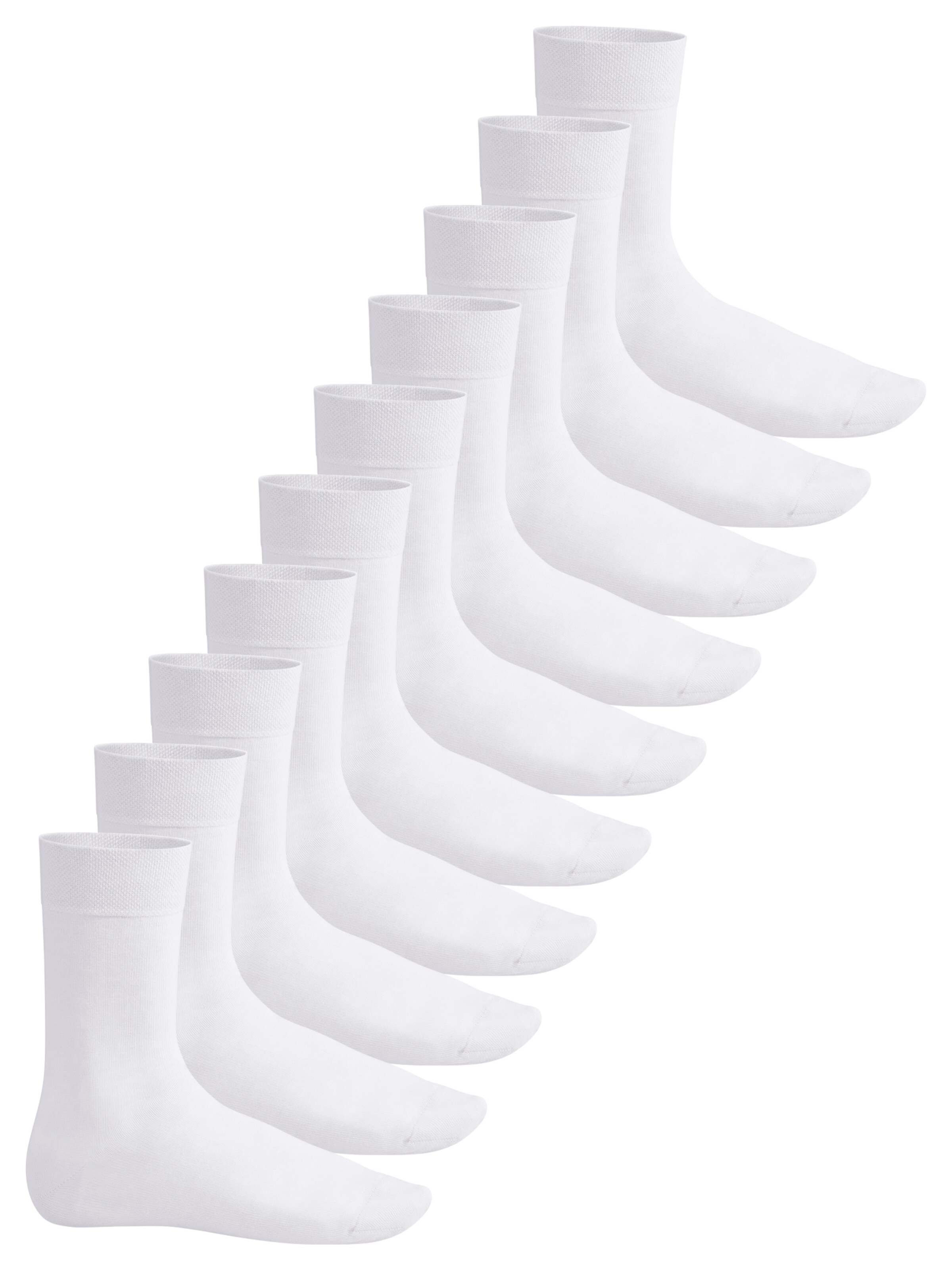 footstar Socken 'EVERYDAY!'‌‌‌‌ in Weiß: Vorderseite