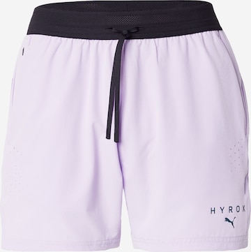 PUMA Regular Спортен панталон 'PUMA x HYROX PWRMODE' в лилав: отпред