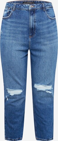 Dorothy Perkins Curve Slimfit Jeans in Blauw: voorkant