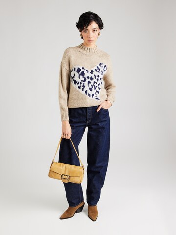 Key Largo Trui 'Heart' in Beige