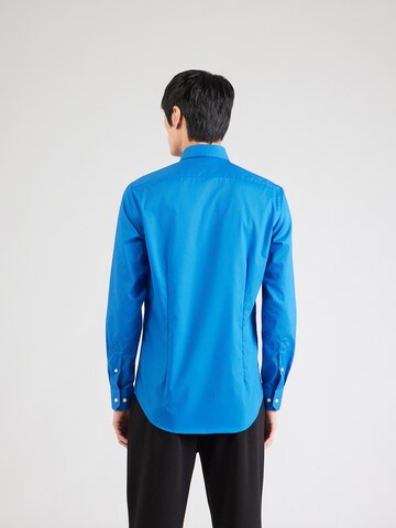 Michael Kors Slim fit Srajca | modra barva: zadnja stran