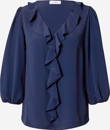 Wallis Blouse in Blauw: voorkant