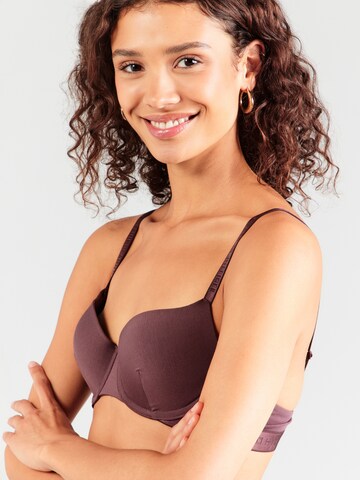 Sutien de tricou Sutien de la Tommy Hilfiger Underwear pe maro: față
