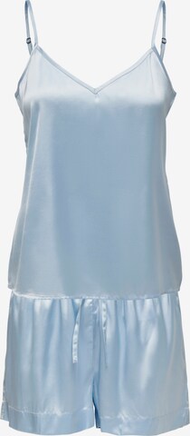 ONLY Short Pajama Set 'Kassandra' in Blue: front