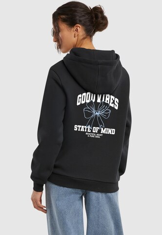 Miss Tee Sweatshirt 'Good Vibes Bow' in Black