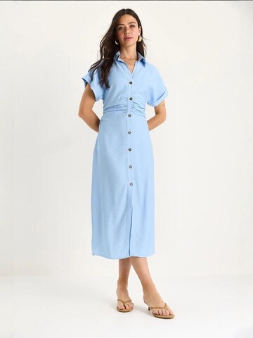 Bianco Lucci - Vestido em azul: frente