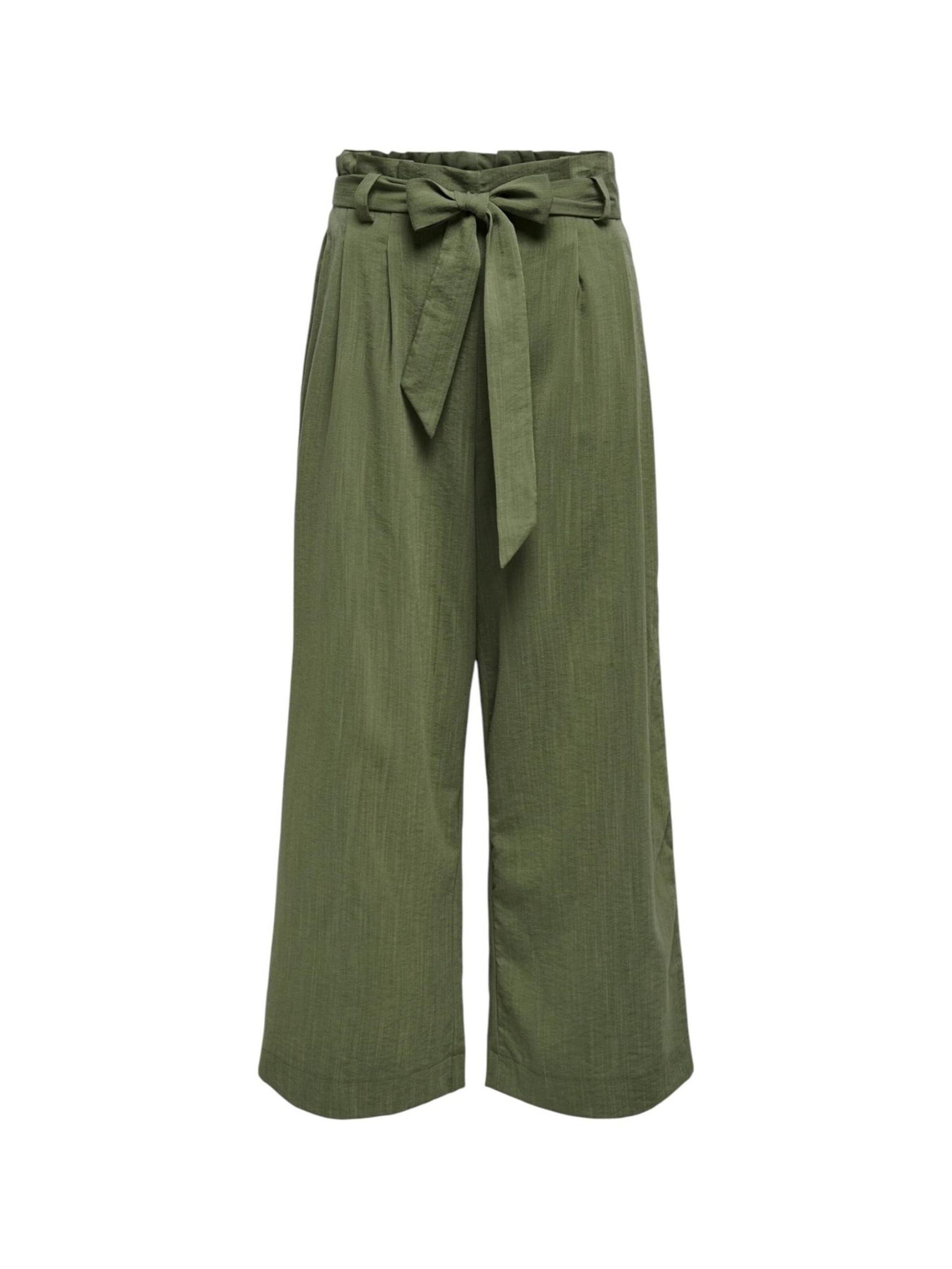 Pantaloni 'Onlmarsa Solid Paperbag Wvn Noos 15269628' di ONLY in verde: frontale