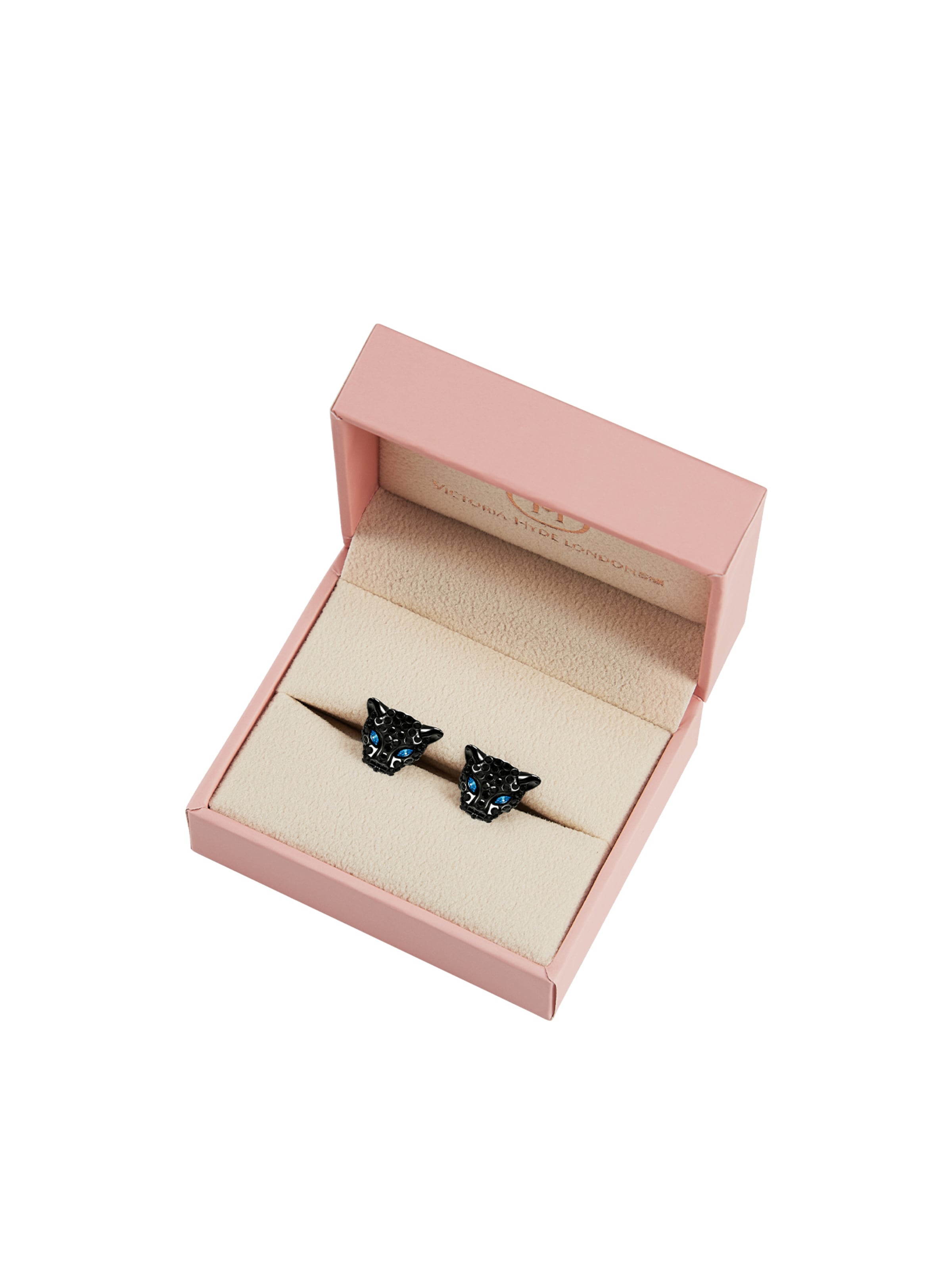 Victoria Hyde - Brincos 'Black Panther' em preto