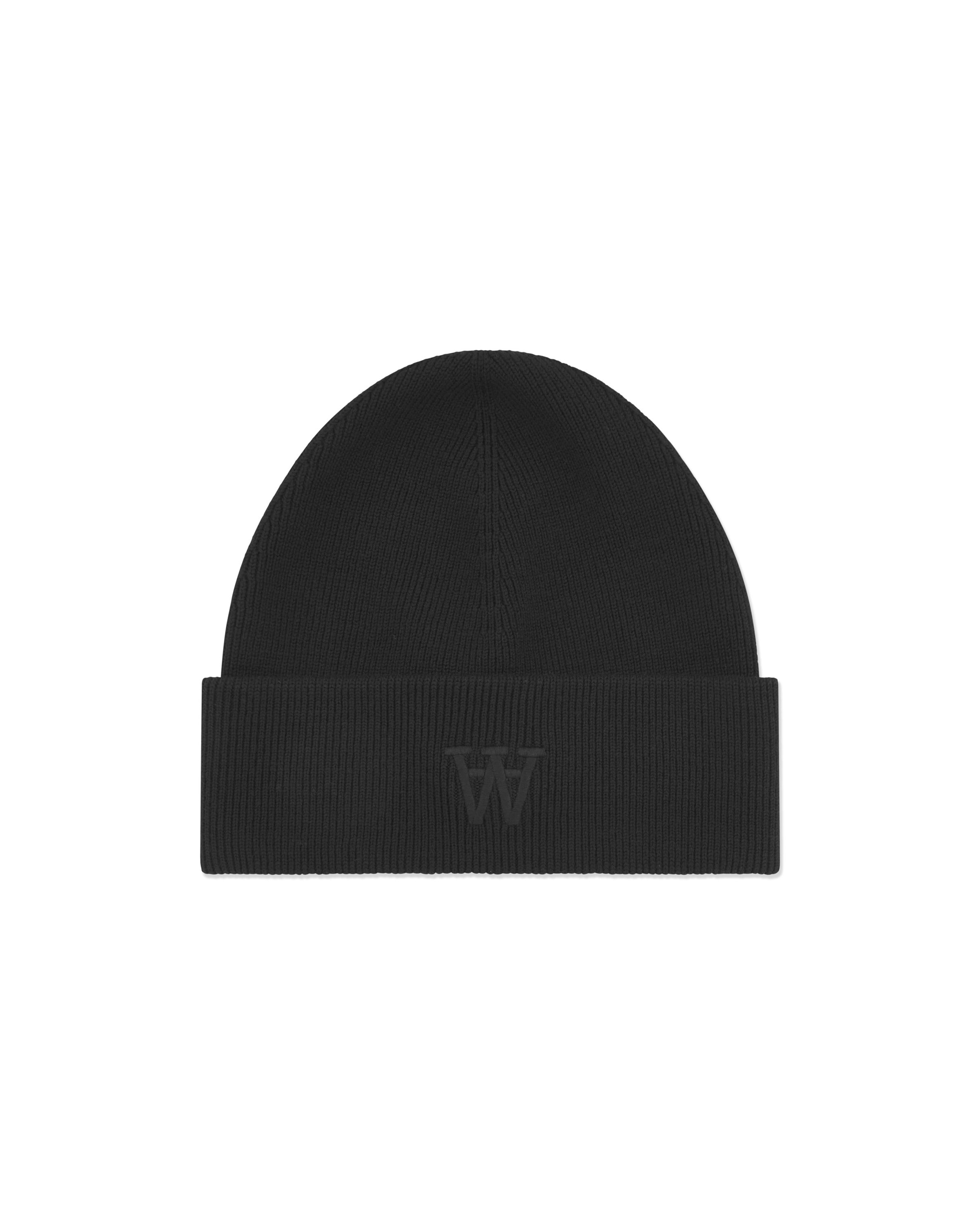 DOUBLE A Mütze 'Preston' in Schwarz: Vorderseite