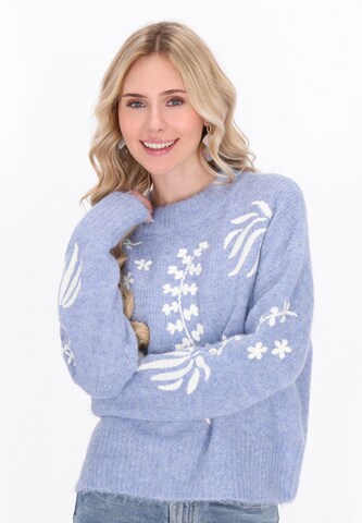 Pull-over IZIA en violet : devant