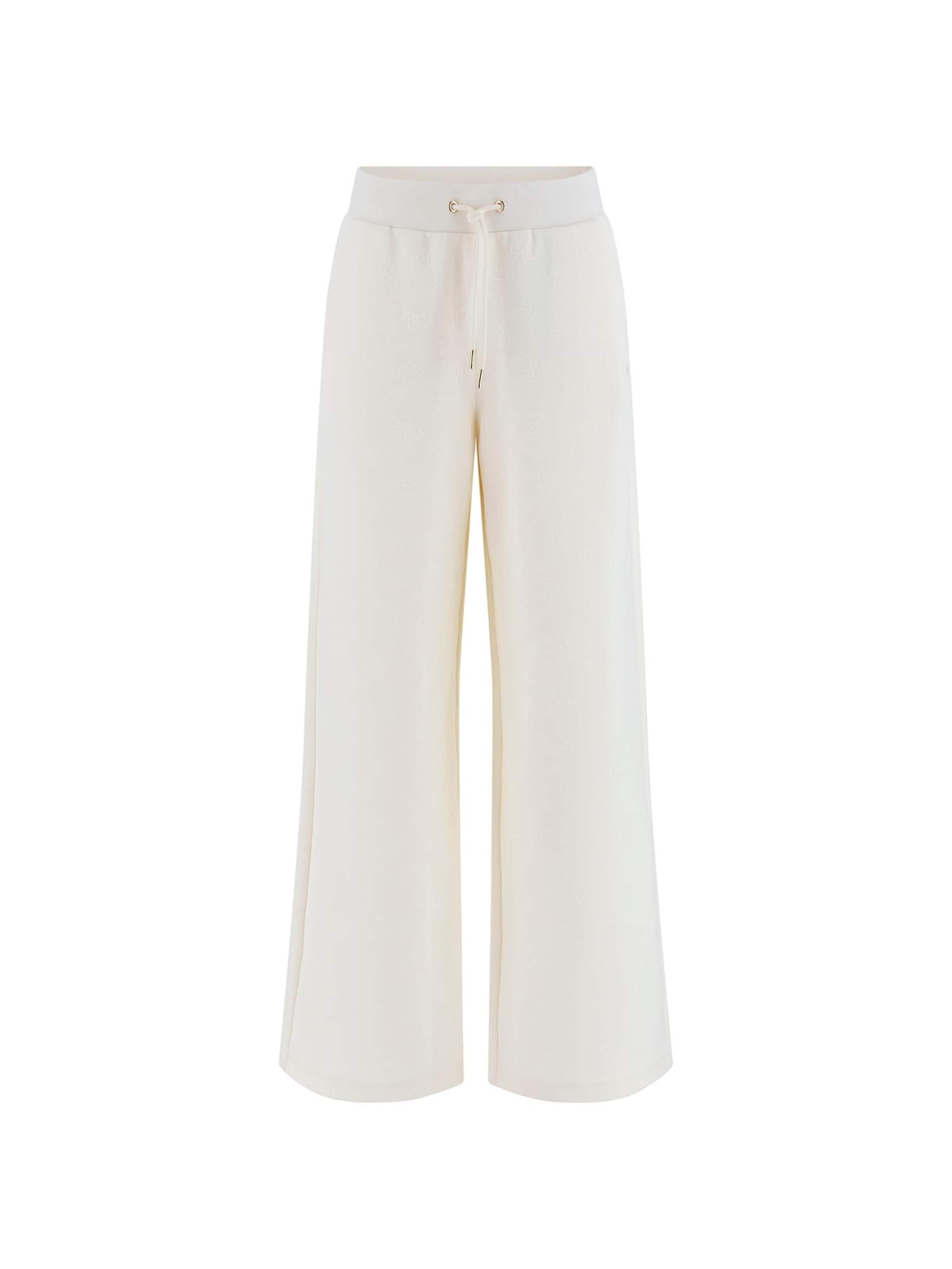 GUESS Wide Leg Hose in Weiß: Vorderseite