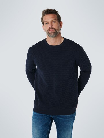 No Excess Sweater in Blue: front