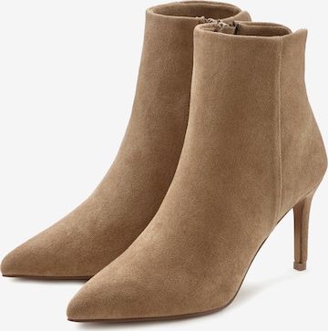LASCANA Ankle Boots in Beige