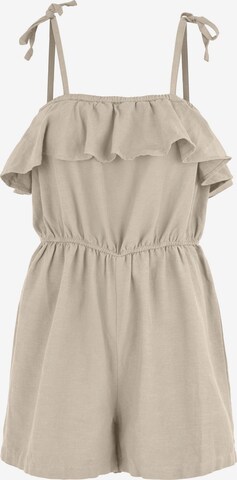 PIECES Jumpsuit 'Sunna' in Beige: voorkant