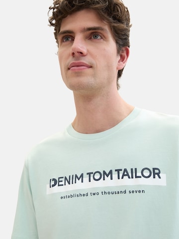 TOM TAILOR DENIM Μπλουζάκι σε πράσινο