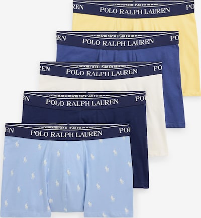 S dydžio Boxer trumpikės 'Classic' iš Polo Ralph Lauren, spalva – tamsiai mėlyna / pastelinė mėlyna / geltona / balta, Prekių apžvalga