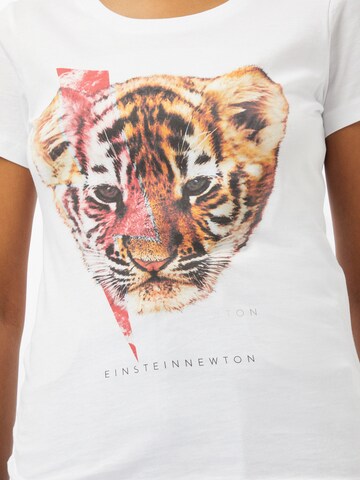 EINSTEIN & NEWTON Tričko 'Tigerzzard' – bílá