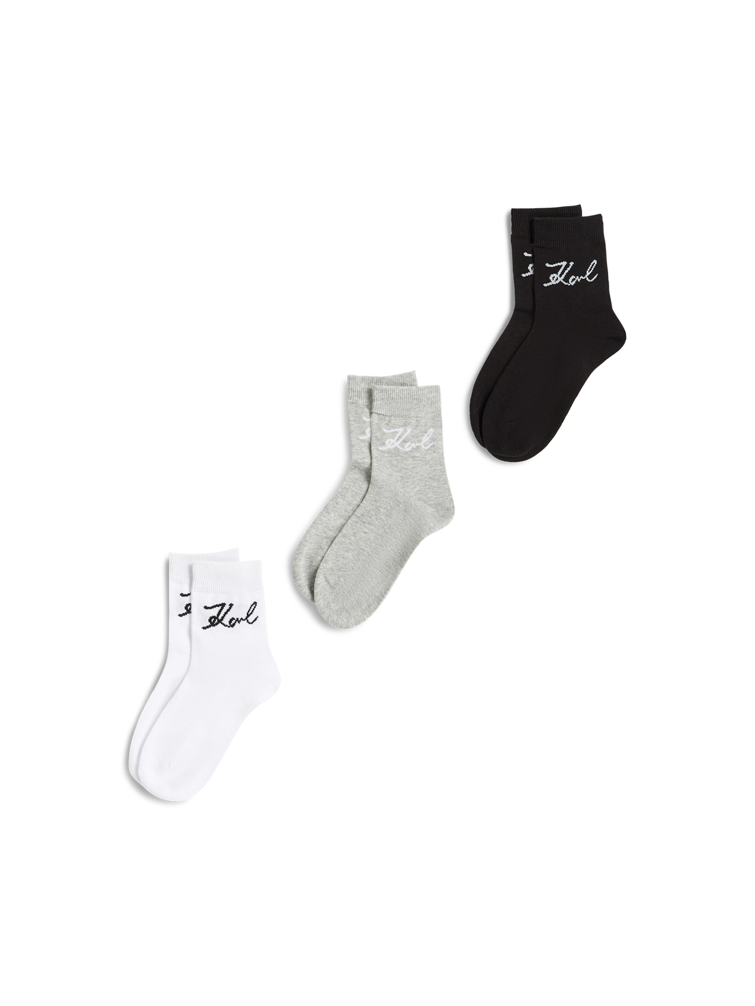 Karl Lagerfeld Socken in Grau: Vorderseite