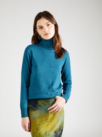 SAINT TROPEZ Пуловер 'Mila' в синьо: отпред