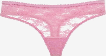 LSCN by LASCANA - Tanga em rosa: frente