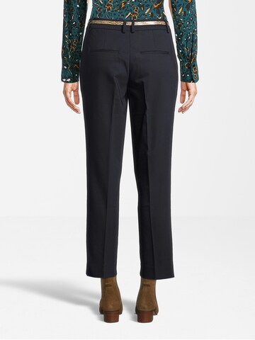 Regular Pantalon à plis Orsay en bleu