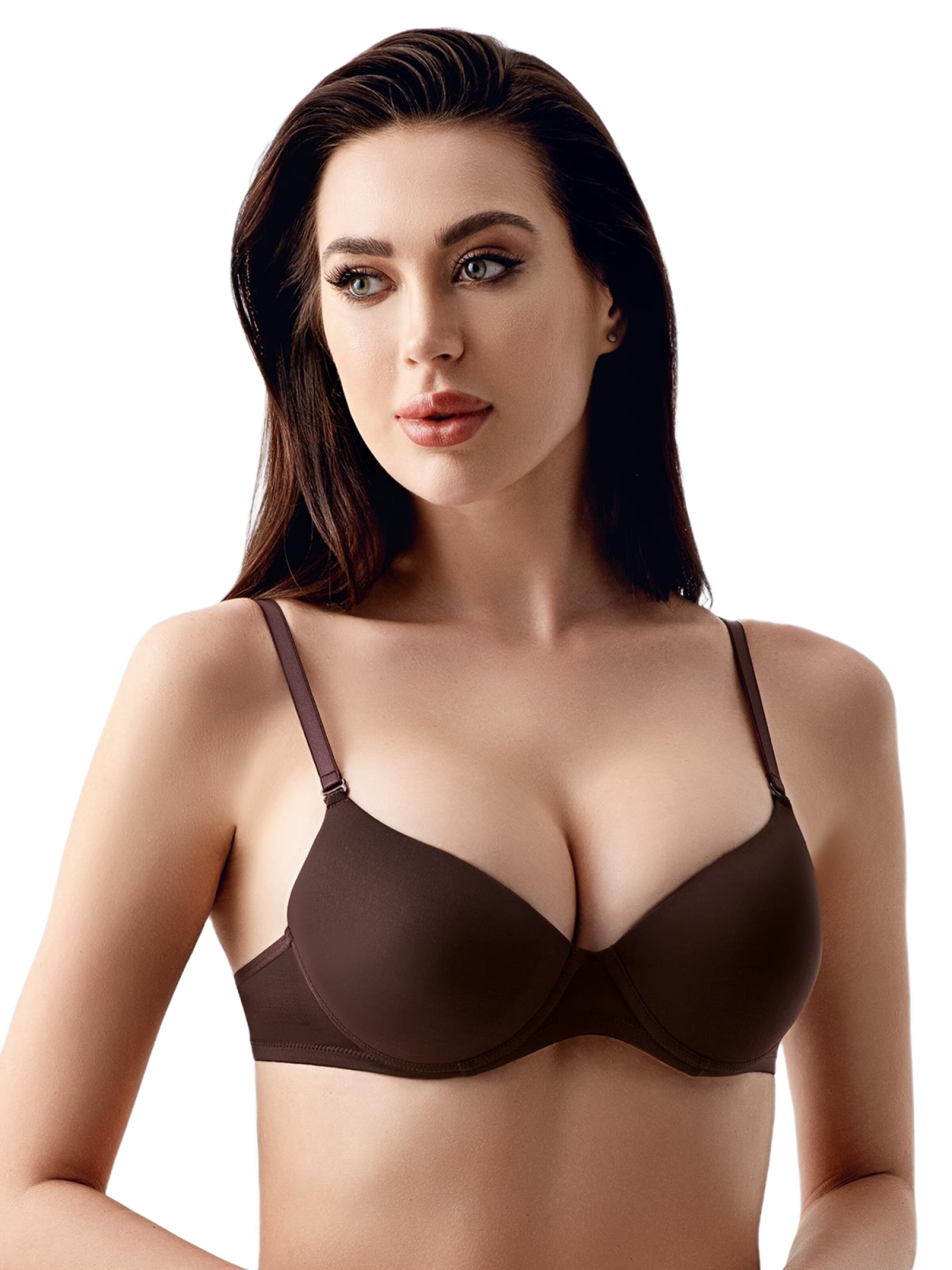 C&City Push-up BH in Bruin: voorkant