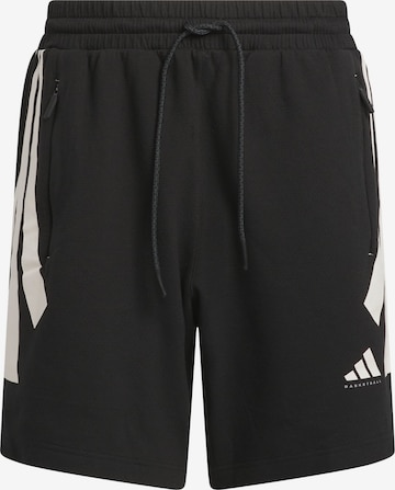ADIDAS PERFORMANCE - Pantalón deportivo 'Basketball Spacer (Gender Neutral)' en negro: frente