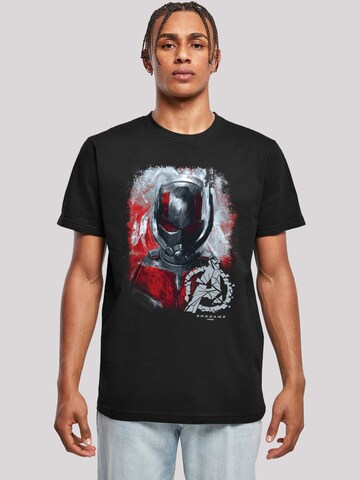 T-Shirt 'Marvel Avengers Endgame Ant-Man Brushed' F4NT4STIC en noir : devant