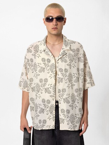 Comfort fit Camicia 'Visalia' di VAMOS CLO in beige: frontale
