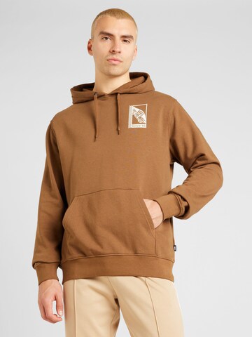 Sweat-shirt VANS en marron : devant