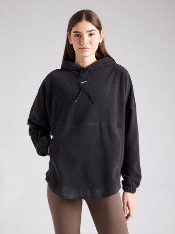 NIKE Αθλητική μπλούζα φούτερ 'One' σε μαύρο: μπροστά
