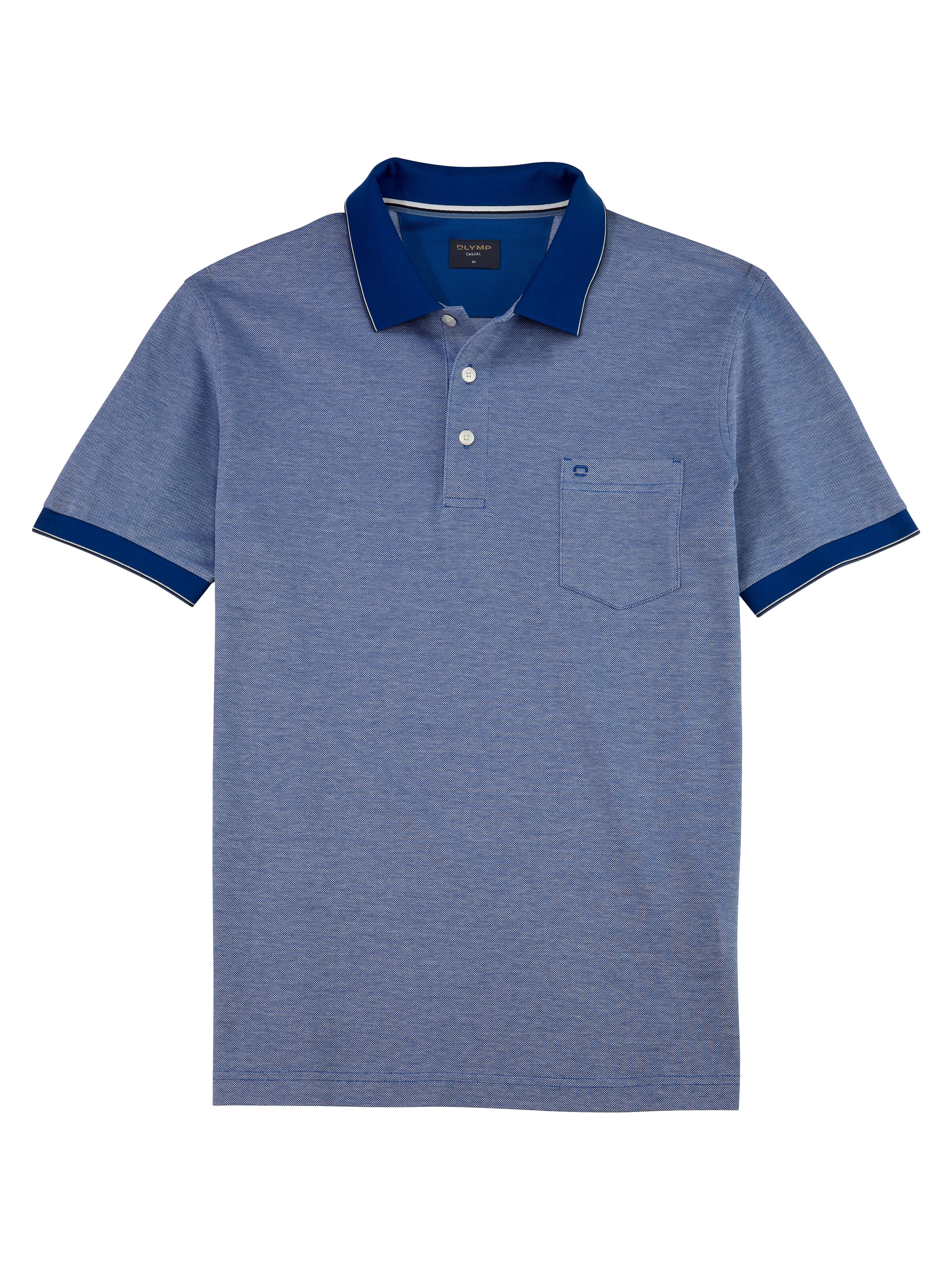 OLYMP Poloshirt in Blau: Vorderseite