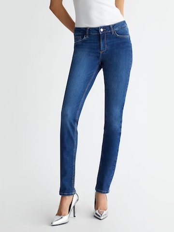 Skinny Jeans de la Liu Jo pe albastru: față
