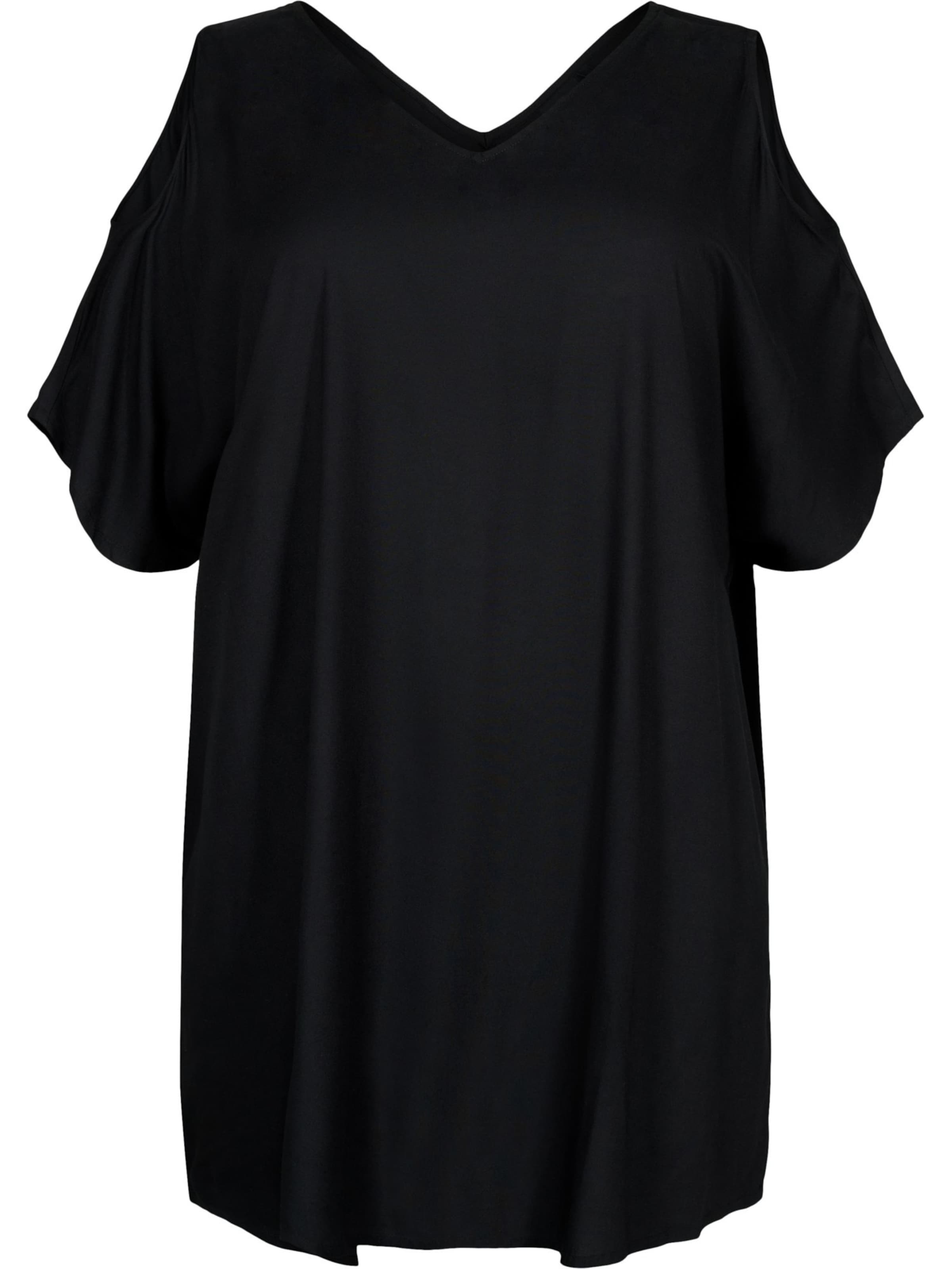 Swim by Zizzi Beach dress 'Slow' in Black: front