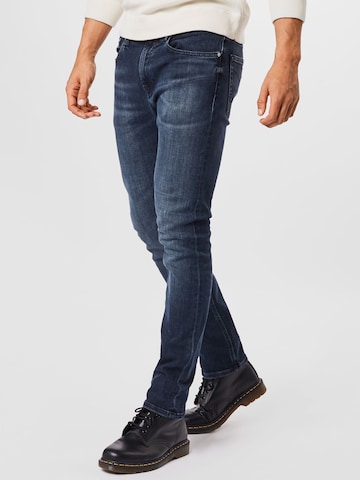 Calvin Klein Jeans Slimfit Jeans in Blauw: voorkant