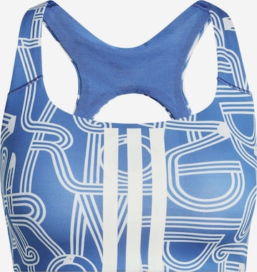 ADIDAS PERFORMANCE Bustier Urheilurintaliivit 'FARM' värissä sininen: etupuoli