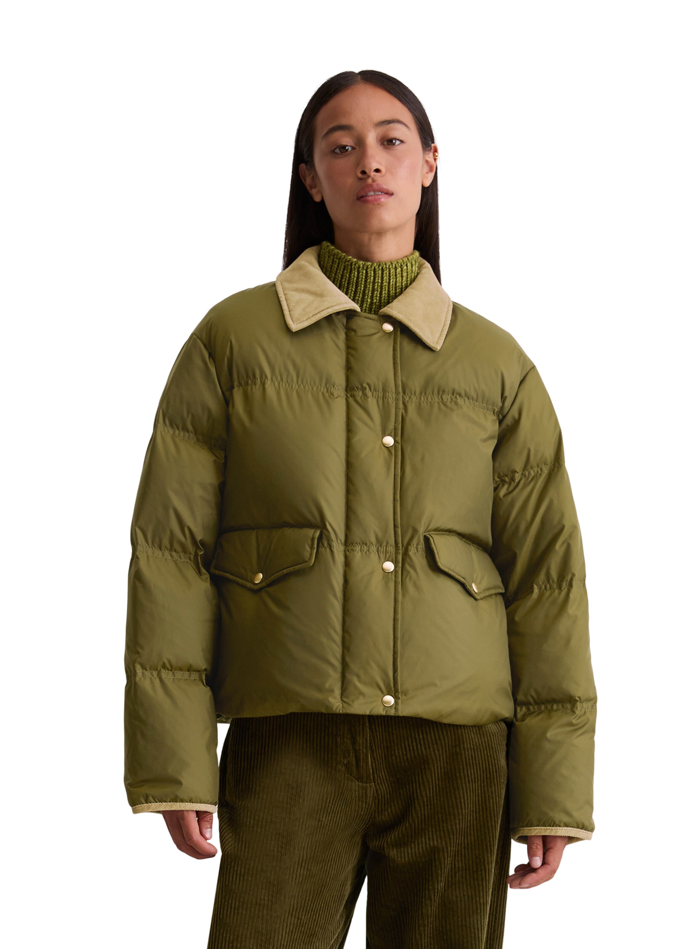 Veste d’hiver Marc O'Polo en vert : devant