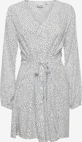 ICHI Shirt Dress in White: front